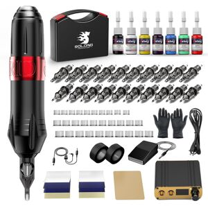 solong tattoo Solong Advanced Tattoo Kit Hybrid Rotary Pen, 20 Premium Needle Cartridges, 7-Co solong tattoo Solong Advanced Tattoo Kit Hybrid Rotary Pen, 20 Premium Needle Cartridges, 7-Co