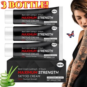 Unbranded 3X Tattoo Numibing Cream Gel 20 Grams- Up to 6 Hours Extra Strength for Tattoos Unbranded 3X Tattoo Numibing Cream Gel 20 Grams- Up to 6 Hours Extra Strength for Tattoos