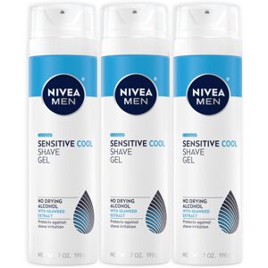 NIVEA Sensitive Cooling Shaving Gel 7 Ounce (Pack of 3) NIVEA Sensitive Cooling Shaving Gel 7 Ounce (Pack of 3)