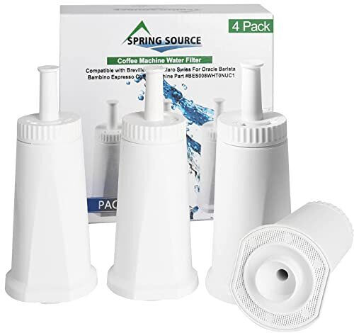 Maylove 4Pack Water Filters for Sage Coffee Machine Models SES 990/980/500/878/875/880/9