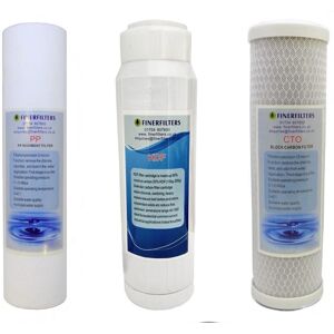 FINERFILTERS 3 Stage 10" HMA Heavy Metal Reduction System Replacement Water Filters FINERFILTERS 3 Stage 10" HMA Heavy Metal Reduction System Replacement Water Filters