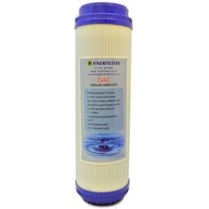 FINERFILTERS GAC Water Filter Cartridge 10" x 2.5" Granular Activated Carbon Filter FINERFILTERS GAC Water Filter Cartridge 10" x 2.5" Granular Activated Carbon Filter