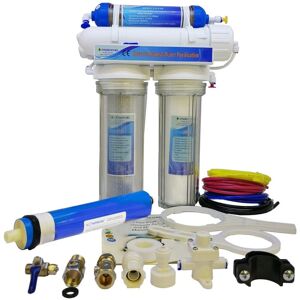 Finerfilters 4 Stage Aquarium Reverse Osmosis Unit 50GPD - Drop In Style with Re Finerfilters 4 Stage Aquarium Reverse Osmosis Unit 50GPD - Drop In Style with Re