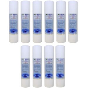 FINERFILTERS Sediment Water Filter Cartridge  10" x 2.5" - 5 Micron  Spun Polypropylene (10 FINERFILTERS Sediment Water Filter Cartridge  10" x 2.5" - 5 Micron  Spun Polypropylene (10