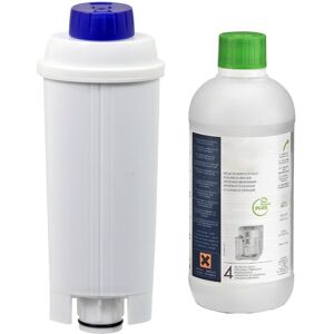 SPARES2GO Water Filter + Eco Descaler 500ml for DELONGHI Coffee Machine DLS C002 SER3017 E SPARES2GO Water Filter + Eco Descaler 500ml for DELONGHI Coffee Machine DLS C002 SER3017 E