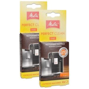 Genuine Melitta Perfect Clean Coffee Machines Cleaning Tablets Pack of 8 Genuine Melitta Perfect Clean Coffee Machines Cleaning Tablets Pack of 8