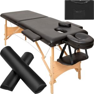 Tectake (black) Massage table set treatments removable headrest armrests bolster cushion Tectake (black) Massage table set treatments removable headrest armrests bolster cushion