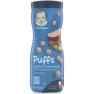 Gerber Puffs Cereal Snack, 8+ Months, Apple Cinnamon, 42g Gerber Puffs Cereal Snack, 8+ Months, Apple Cinnamon, 42g