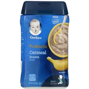 Gerber Probiotic Oatmeal Cereal, Banana, 227g Gerber Probiotic Oatmeal Cereal, Banana, 227g