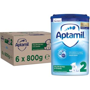 Aptamil Follow-On Milk 2, 6-12 Months 800 g, Pack Of 6 Aptamil Follow-On Milk 2, 6-12 Months 800 g, Pack Of 6