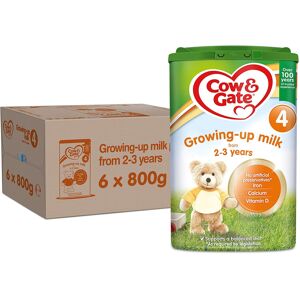 Cow & Gate 4 Toddler Baby Milk Powder Formula, 2-3 Years, 800g (Pack of 6) Cow & Gate 4 Toddler Baby Milk Powder Formula, 2-3 Years, 800g (Pack of 6)