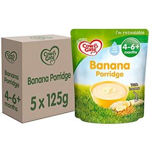 Cow & Gate Banana Porridge Baby Food Cereal, 4-6+ Months, 125g (Pack of 5) Cow & Gate Banana Porridge Baby Food Cereal, 4-6+ Months, 125g (Pack of 5)