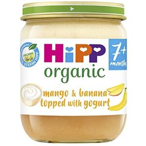 Hipp Mango Banana topped with Yogurt Baby Food Jar 7 Months 6 x 160g Hipp Mango Banana topped with Yogurt Baby Food Jar 7 Months 6 x 160g