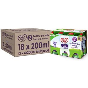 Cow & Gate 2 Follow On Baby Milk Ready to Use Liquid Formula 612 Months 200 ml Pack of 18 Cow & Gate 2 Follow On Baby Milk Ready to Use Liquid Formula 612 Months 200 ml Pack of 18