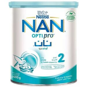Nestle NAN Optipro 2 400 g - Infant Formula Milk Powder for Growing Babies, 400 Nestle NAN Optipro 2 400 g - Infant Formula Milk Powder for Growing Babies, 400