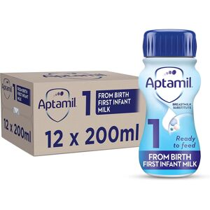 Aptamil 1 First Infant Baby Milk Ready to Use Liquid Formula from Birth 200 ml ( Aptamil 1 First Infant Baby Milk Ready to Use Liquid Formula from Birth 200 ml (