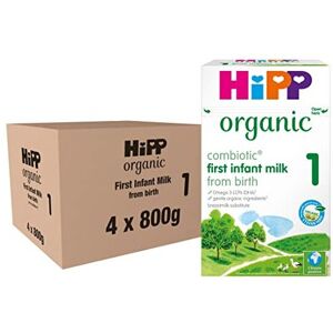 HiPP Organic 1 First Infant Baby Milk Powder Formula, From Birth, 800g (Pack of HiPP Organic 1 First Infant Baby Milk Powder Formula, From Birth, 800g (Pack of