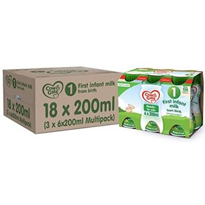 Cow & Gate 1 First Infant Baby Milk Ready to Use Liquid Formula, from Birth, 200 ml, (Pack Cow & Gate 1 First Infant Baby Milk Ready to Use Liquid Formula, from Birth, 200 ml, (Pack