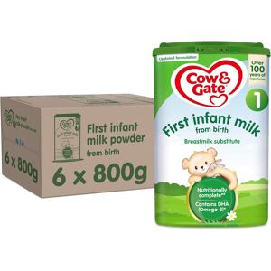 Cow & Gate 1 First Infant Baby Milk Powder Formula, from Birth, 800g (Pack of 6) Cow & Gate 1 First Infant Baby Milk Powder Formula, from Birth, 800g (Pack of 6)