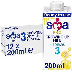 SMA PRO Growing-Up Baby Milk - 1-3 Years Ready to Use Liquid Formula Milk 200 SMA PRO Growing-Up Baby Milk - 1-3 Years Ready to Use Liquid Formula Milk 200