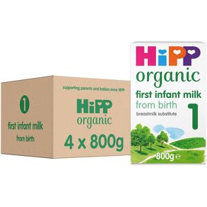 HiPP Organic 1 First Infant Baby Milk Powder Formula, From Birth, 800g (Pack of HiPP Organic 1 First Infant Baby Milk Powder Formula, From Birth, 800g (Pack of