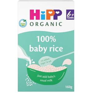 Hipp Organic 100% Baby Rice 6+ Months 160g (Pack of 4) Hipp Organic 100% Baby Rice 6+ Months 160g (Pack of 4)