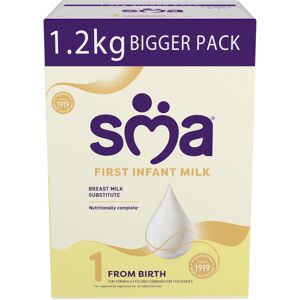 SMA First Infant Baby Milk Powder Formula , from birth , 1.2 kg (Pack of 1),pack SMA First Infant Baby Milk Powder Formula , from birth , 1.2 kg (Pack of 1),pack
