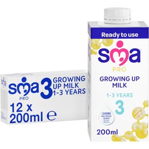 SMA PRO Growing-Up Baby Milk - 1-3 Years Ready to Use Liquid Formula Milk 200 SMA PRO Growing-Up Baby Milk - 1-3 Years Ready to Use Liquid Formula Milk 200