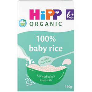 HiPP Organic 100% Baby Rice 6+ Months 160g (Pack of 4) HiPP Organic 100% Baby Rice 6+ Months 160g (Pack of 4)