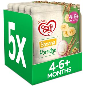 Cow & Gate Banana Porridge Baby Food Cereal, 4-6+ Months, 125g (Pack of 5) Cow & Gate Banana Porridge Baby Food Cereal, 4-6+ Months, 125g (Pack of 5)