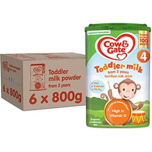 Cow & Gate 4 Toddler Baby Milk Powder Formula, 2-3 Years, 800 g (Pack of 6) Cow & Gate 4 Toddler Baby Milk Powder Formula, 2-3 Years, 800 g (Pack of 6)