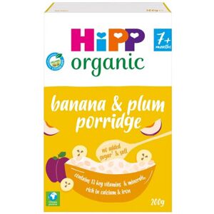 HiPP Organic Banana & Plum Porridge Baby Cereal 7+ Months (4X 200g) HiPP Organic Banana & Plum Porridge Baby Cereal 7+ Months (4X 200g)