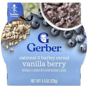 Gerber Oatmeal & Barley Cereal, 12+ Months, Vanilla Berry Gerber Oatmeal & Barley Cereal, 12+ Months, Vanilla Berry