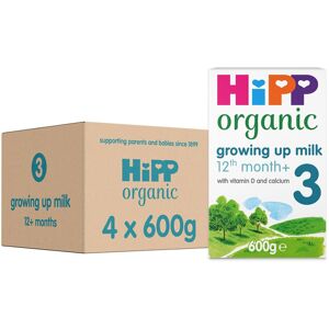 HiPP Organic 3 Growing up Baby Milk Powder Formula, From 12 Months, 600g (Pack o HiPP Organic 3 Growing up Baby Milk Powder Formula, From 12 Months, 600g (Pack o