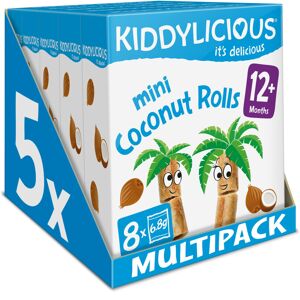 Kiddylicious Coconut Rolls - Delicious Snacks for Kids - Suitable for 12+ Months Kiddylicious Coconut Rolls - Delicious Snacks for Kids - Suitable for 12+ Months