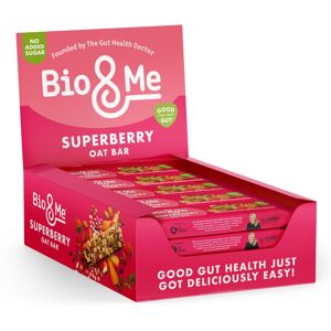Bio&Me BioMe Super Berry GutLoving Oat Bars 18 x 38g OnTheGo Snack Good Gut Heal Bio&Me BioMe Super Berry GutLoving Oat Bars 18 x 38g OnTheGo Snack Good Gut Heal