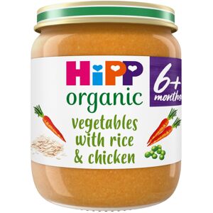 HiPP Organic Vegetables with Rice & Chicken Baby Food Jar 6+ Months 125g (Pack o HiPP Organic Vegetables with Rice & Chicken Baby Food Jar 6+ Months 125g (Pack o