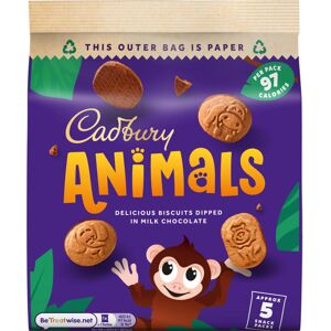 Cadbury Animals Mini Biscuits, Fun Animal Shaped Biscuits for Kids, 5 19.9 g Sna Cadbury Animals Mini Biscuits, Fun Animal Shaped Biscuits for Kids, 5 19.9 g Sna