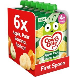 Cow & Gate Fruit Pouch Apple Pear Banana & Apricot Baby Food Snacks, Cow & Gate Fruit Pouch Apple Pear Banana & Apricot Baby Food Snacks,