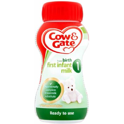 Cow & Gate First Infant Milk 1 Ready To Use 200ml Cow & Gate First Infant Milk 1 Ready To Use 200ml