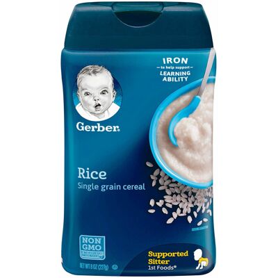Gerber Cereal for Baby, 1st Foods, Rice, 8 oz (227 g) Gerber Cereal for Baby, 1st Foods, Rice, 8 oz (227 g)