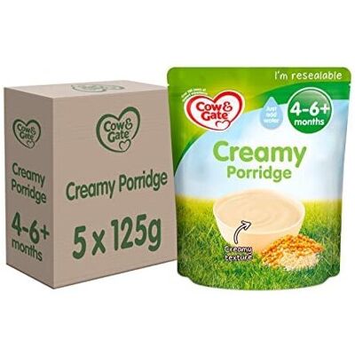 Cow & Gate - Creamy Porridge - 4-6+ Months - Baby Cereal Cow & Gate - Creamy Porridge - 4-6+ Months - Baby Cereal
