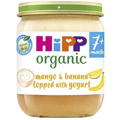 HiPP - Mango Banana Yogurt - 7 Months - 6x160g - Baby Food Jar HiPP - Mango Banana Yogurt - 7 Months - 6x160g - Baby Food Jar