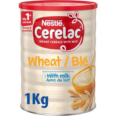 Nestle Cerelac Wheat Infant Cereal with Milk 1 kg from 6 months+ Baby Cereal Nestle Cerelac Wheat Infant Cereal with Milk 1 kg from 6 months+ Baby Cereal