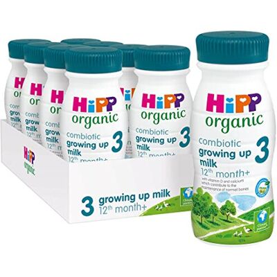HiPP Organic 3 Growing up Baby Milk Ready to feed liquid formula, From 12th mont HiPP Organic 3 Growing up Baby Milk Ready to feed liquid formula, From 12th mont