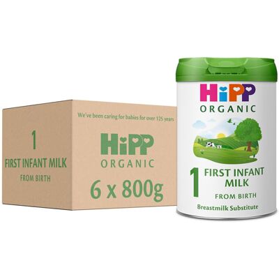 HiPP Organic 1 First Infant Baby Milk Powder Formula from Birth 800g Pack o HiPP Organic 1 First Infant Baby Milk Powder Formula from Birth 800g Pack o
