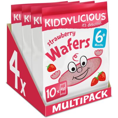 Kiddylicious Strawberry Wafers Gluten and Dairy Free Kids Snack Suitable Kiddylicious Strawberry Wafers Gluten and Dairy Free Kids Snack Suitable