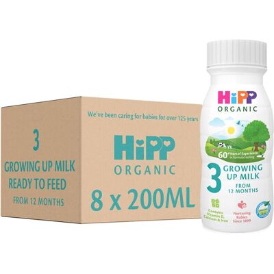 HiPP Organic 3 Growing up Baby Milk Ready to feed liquid formula, From HiPP Organic 3 Growing up Baby Milk Ready to feed liquid formula, From