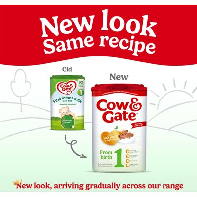 Cow & Gate Cow Gate First Baby Milk Formula Suitable From Birth Pack of 3 x 800g Cow & Gate Cow Gate First Baby Milk Formula Suitable From Birth Pack of 3 x 800g
