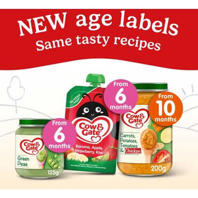 Cow & Gate Cow Gate Fruit Pouch Apple Pear Banana Apricot Baby Food Snacks 4 Mo Cow & Gate Cow Gate Fruit Pouch Apple Pear Banana Apricot Baby Food Snacks 4 Mo